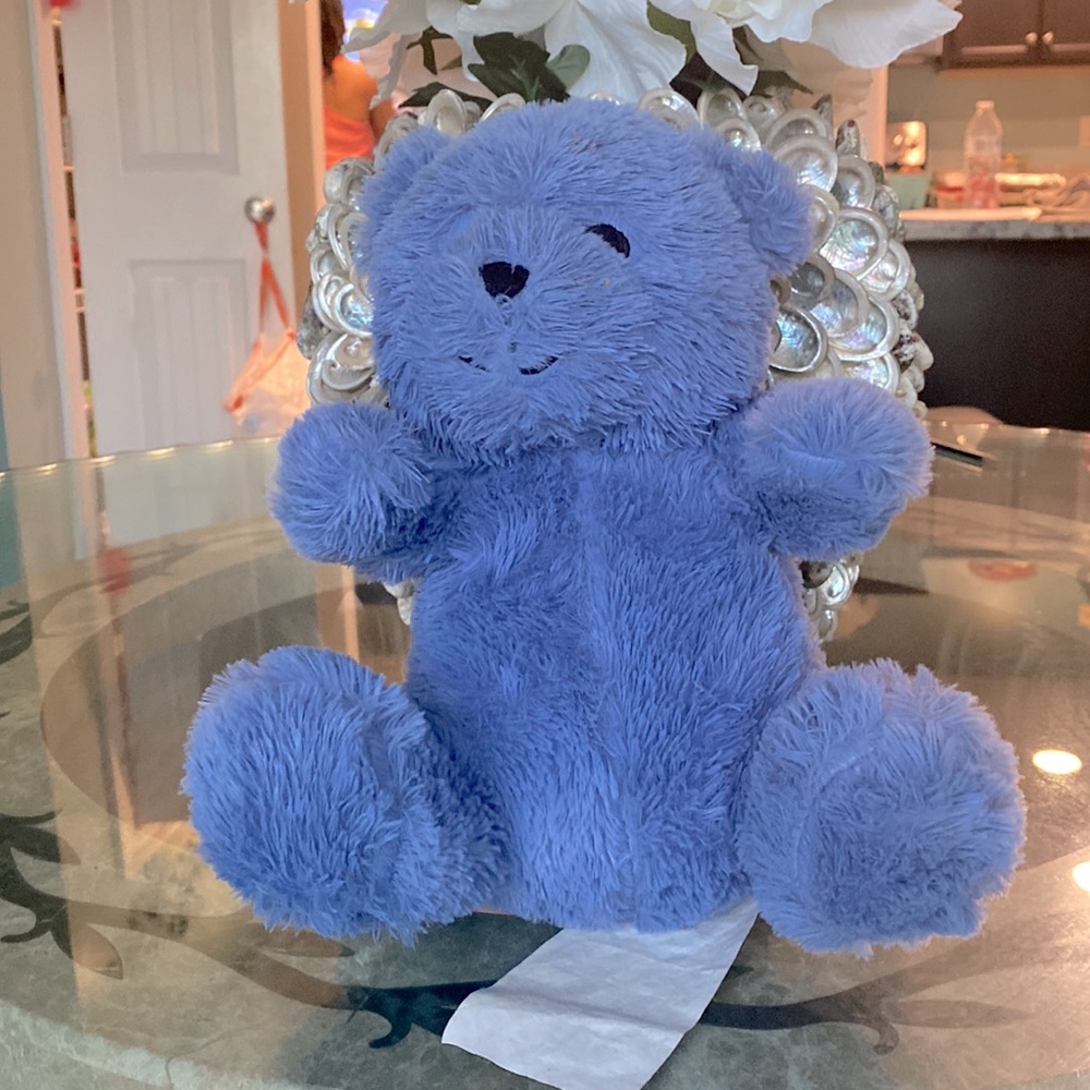 Blue teddy bear